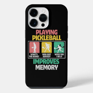 Coque Pour Pour iPhone 14 Pro Max Jouer au Pickleball Améliore la Mémoire