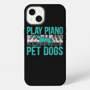 Etui iPhone 13 Jouer Piano Animaux Chiens Musicien Instrument Mus