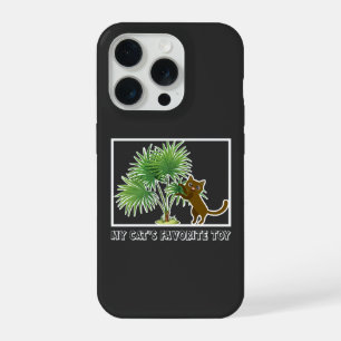 Coque iPhone 15 Pro Jouet pour chat en palmier queue de cheval Art mam