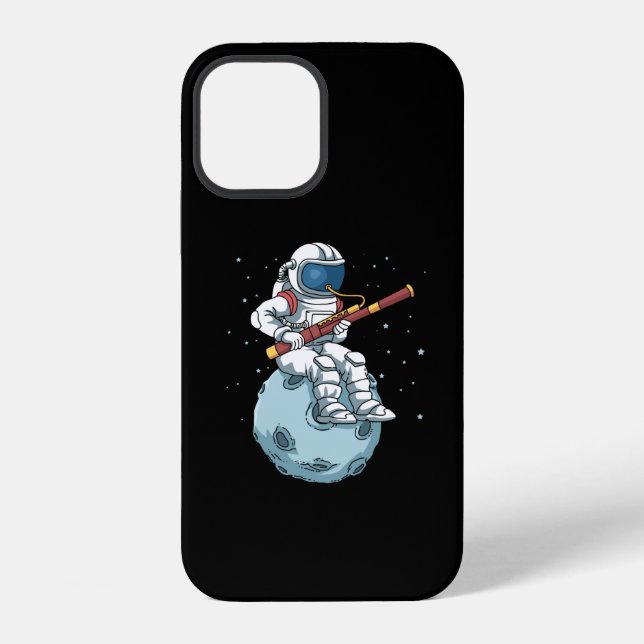 Coque iPhone Joueur de basson groupe basson astronaut bassonist (Verso)