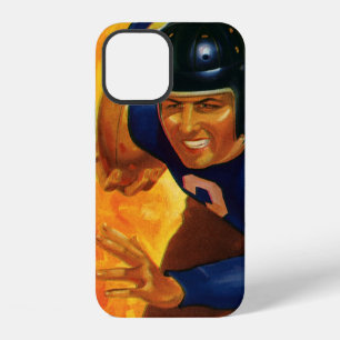 Coque iPhone 12 Joueur de football américain vintage quarterback e