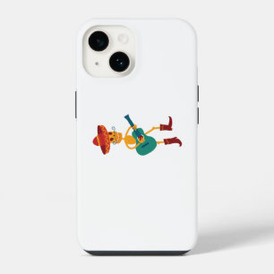 Coque Pour iPhone 14 Joueur de guitare squelette festif