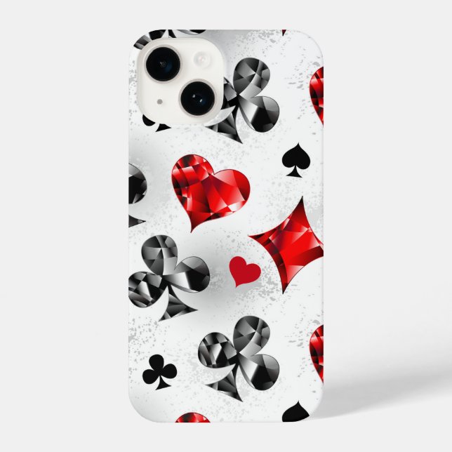 Coque iPhone Joueur de poker Joueur de cartes de jouer costumes (Verso)