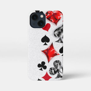 Etui iPhone 13 Mini Joueur de poker Joueur de cartes de jouer costumes
