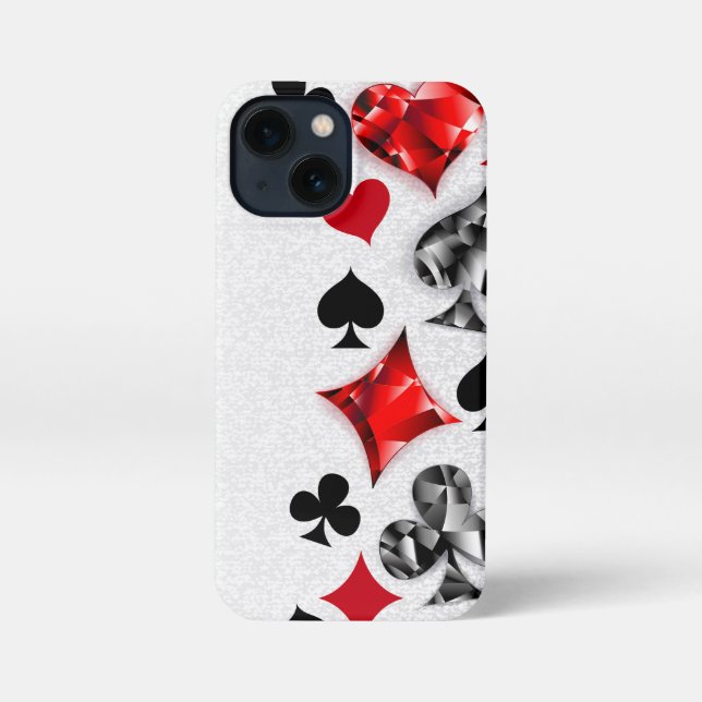 Coque iPhone Joueur de poker Joueur de cartes de jouer costumes (Verso)