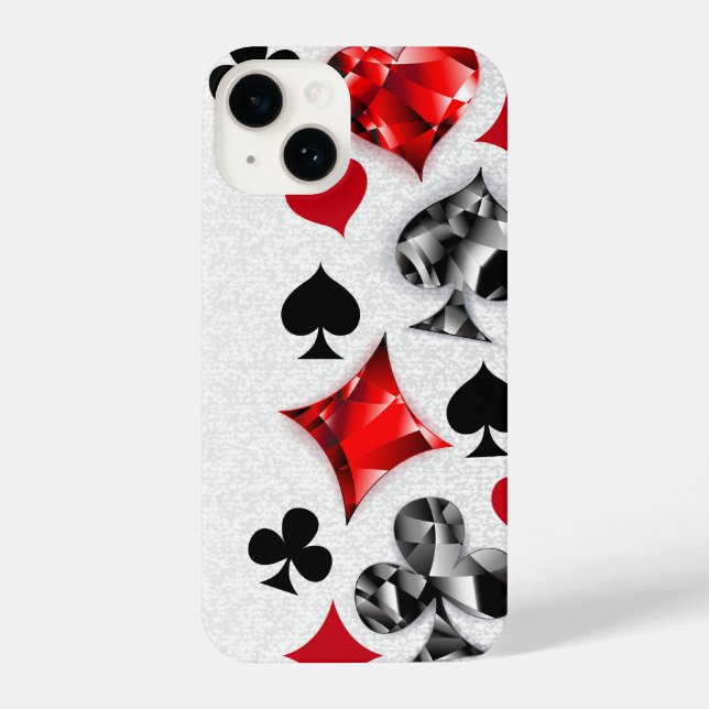 Coque iPhone Joueur de poker Joueur de cartes de jouer costumes (Verso)