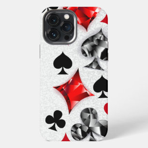 Etui iPhone 13 Pro Max Joueur de poker Joueur de cartes de jouer costumes