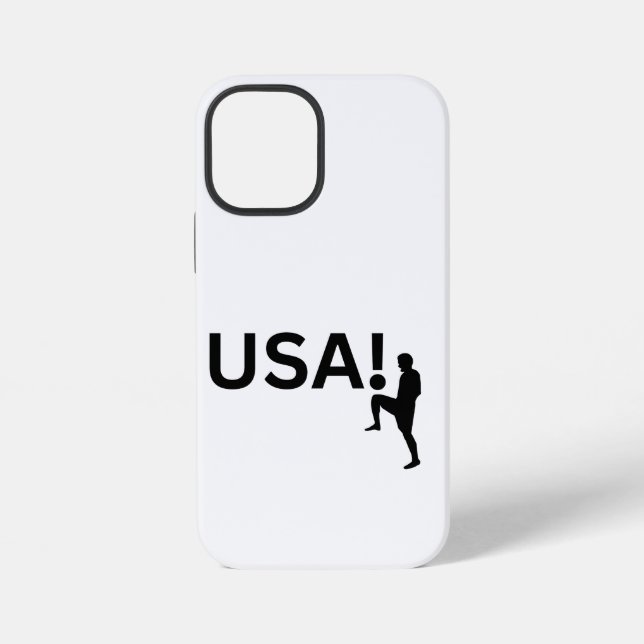 Coque iPhone Joueur de soccer USA (Verso)
