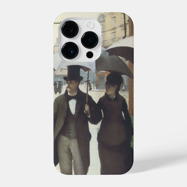 Coque iPhone Jour de la pluie dans Paris Street (Verso)