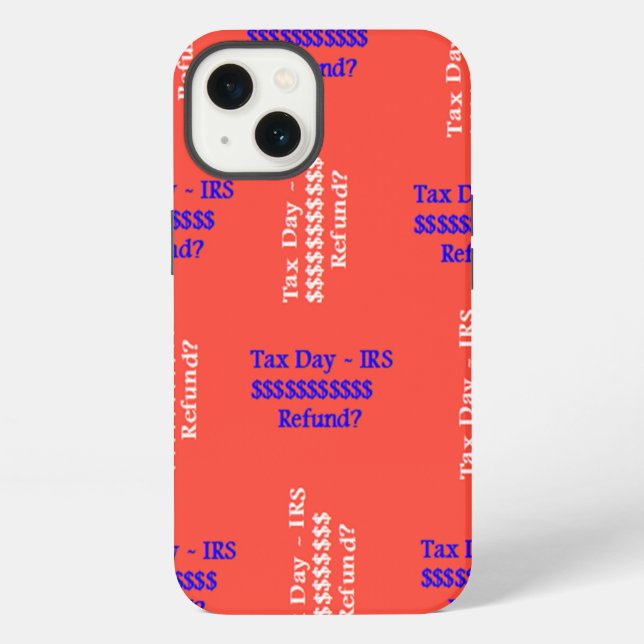 Coque iPhone Jour de l'impôt  (Verso)