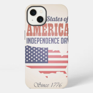Etui iPhone 13 Jour de l'indépendance des États-Unis d'Amérique