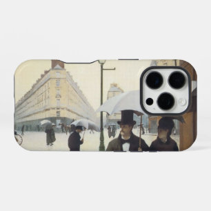 Coque iPhone 16 Pro Jour de Pluie dans la Rue à Paris