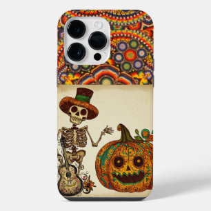 Coque Pour Pour iPhone 14 Pro Max Jour des morts/squelette/citrouille/Halloween