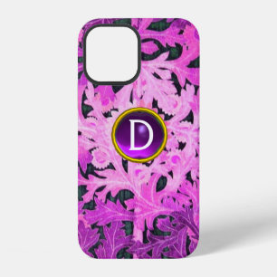Coque iPhone 12 JOUR, MARGUERITE, MARGHERITA MONOGRAM Violet Flora