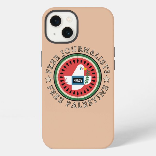 Coque iPhone Journalistes Libres Palestine Libre (Verso)