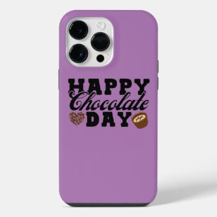 Coque Pour Pour iPhone 14 Pro Max Joyeuse Fête du Chocolat, Joie des Amoureux de Cho