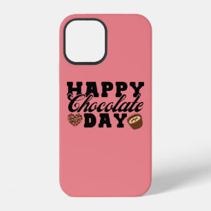 Coque iPhone 12 Joyeuse journée du chocolat, Joyeuse de l'amoureux