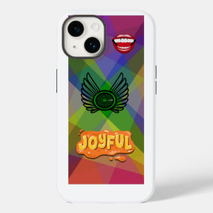 Coque Pour iPhone 14 Joyeuses lèvres et ailes Artistique