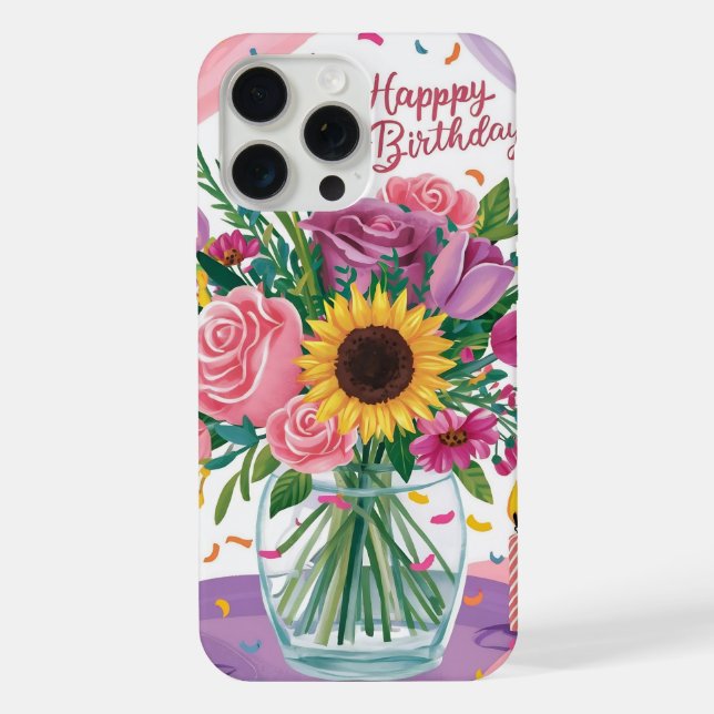 Coque iPhone Joyeux Anniversaire  (Verso)