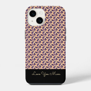 Coque Pour iPhone 14 Joyeux Anniversaire Motif de Léopard Mignon 