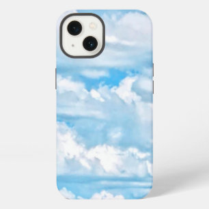 Etui iPhone 13 Joyeux Arrière - plan des nuages ensoleillés