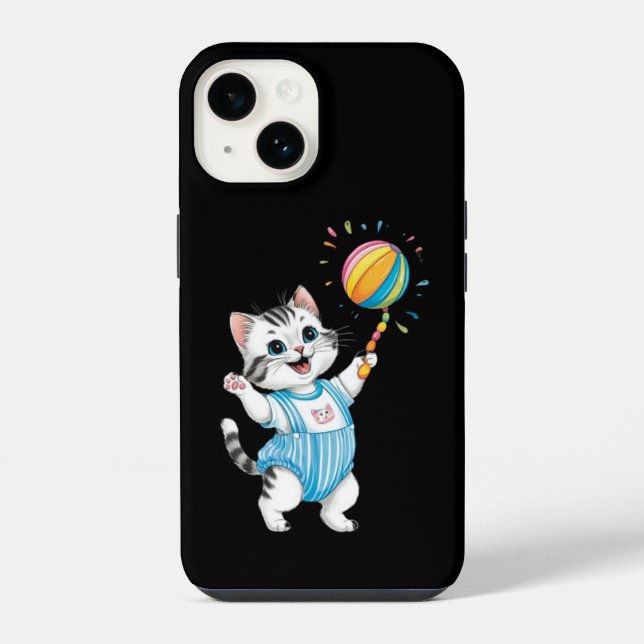 Coque iPhone Joyeux Eid Adha Coques pour IPhone Chat Mignon  (Verso)