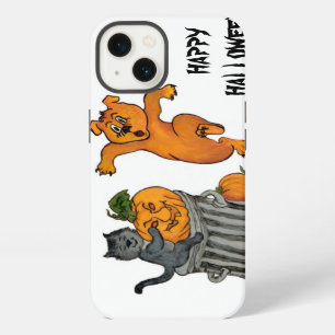 Etui iPhone 13 Joyeux Halloween ! Chat Chauve-Souris Chien et Ara