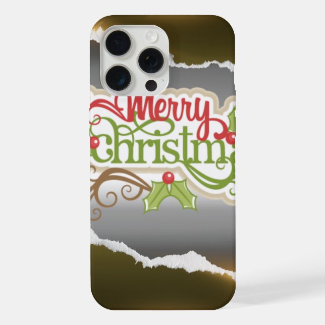 Coque iPhone Joyeux Noël  (Verso)