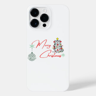 Coque Pour Pour iPhone 14 Pro Max Joyeux Noël furry Chats dans l'édition de jeu