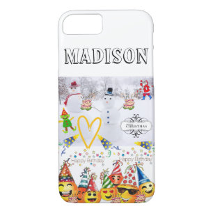 Coque iphone Joyeux Noël Joyeux Joyeux Anniversair