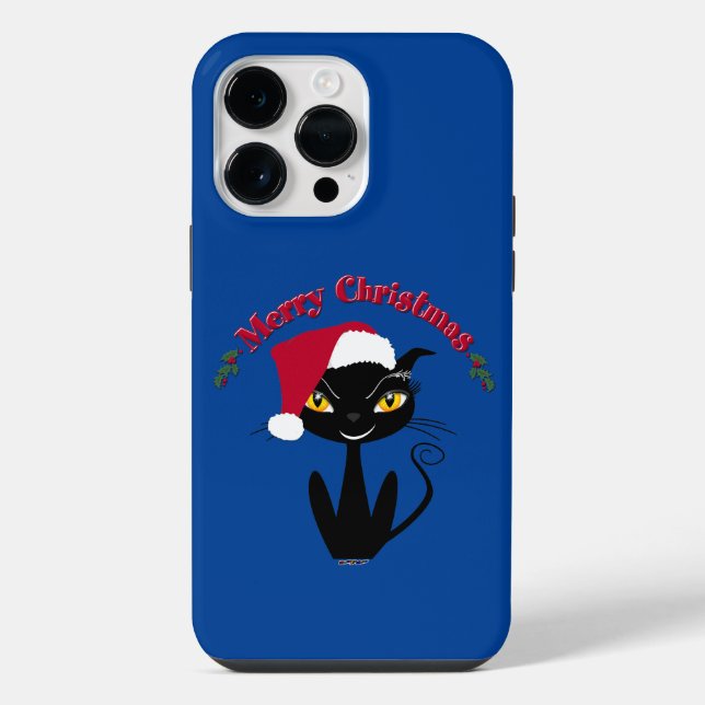 Coque iPhone Joyeux Noël Kitty Cat (Verso)
