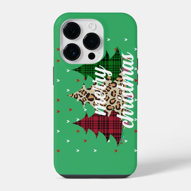 Coque iPhone Joyeux Noël Moderne & Élégant  (Verso)