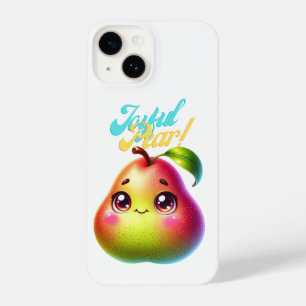 Coque Pour iPhone 14 Joyeux Noël Pear Design pour les cadeaux de vacanc