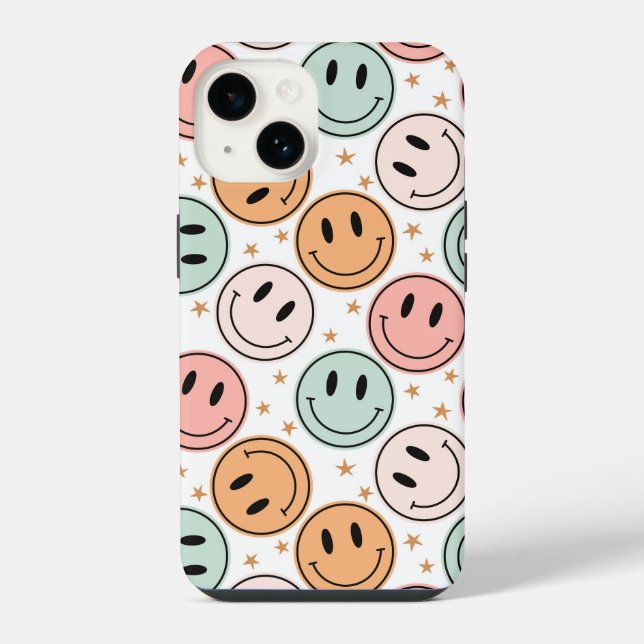 Coque iPhone Joyeux visage (Verso)