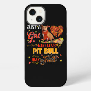 Etui iPhone 13 Just A Girl Who Loves Pitbull And Fall Pumpkin Aut