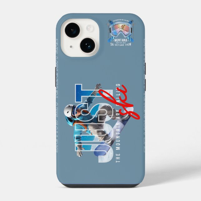 Coque iPhone Just Ski | (Verso)