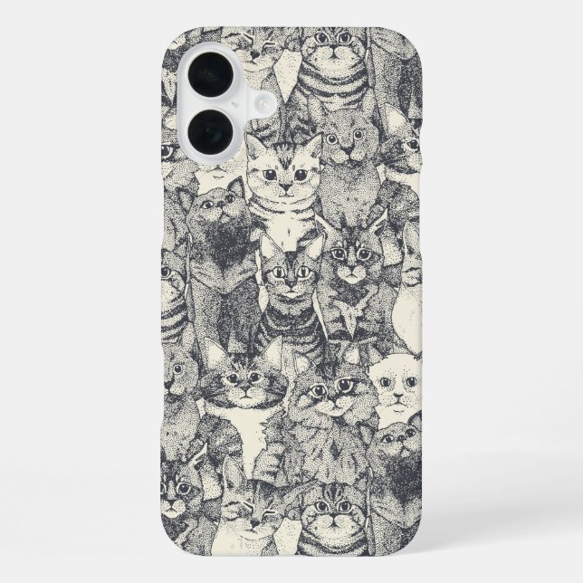 Coque iPhone juste chatons fer (Verso)