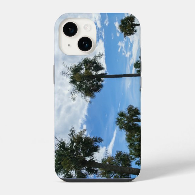 Coque iPhone Juste des palmiers (Verso)