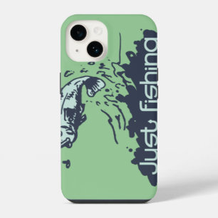 Coque Pour iPhone 14 Juste la pêche à la mouche vert clair