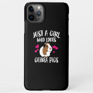 Coque iPhone 11Pro Max Juste une fille qui aime la Guinée Cochon Guinée