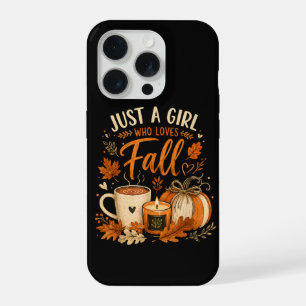 Coque iPhone 15 Pro Juste Une Fille Qui Aime L'automne