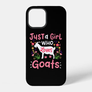 Coque iPhone 12 Juste Une Fille Qui Aime Les Chèvres