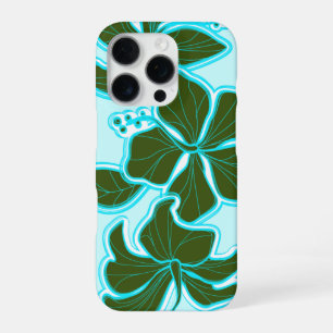 Coque iPhone 16 Pro Kailua Hibiscus Hawaïen Fleurs Aquatiques