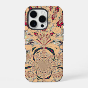 Coque iPhone 16 Pro Kaleidoscope Africain Vibrant : Un Délice Pêche