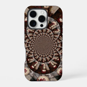 Coque iPhone 16 Pro Kaleidoscope de Bonhomme de Neige Étonnant Paysa