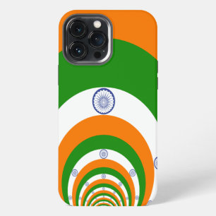 Etui iPhone 13 Pro Max Kaleidoscope du drapeau de l'Inde : Unité & Patrio
