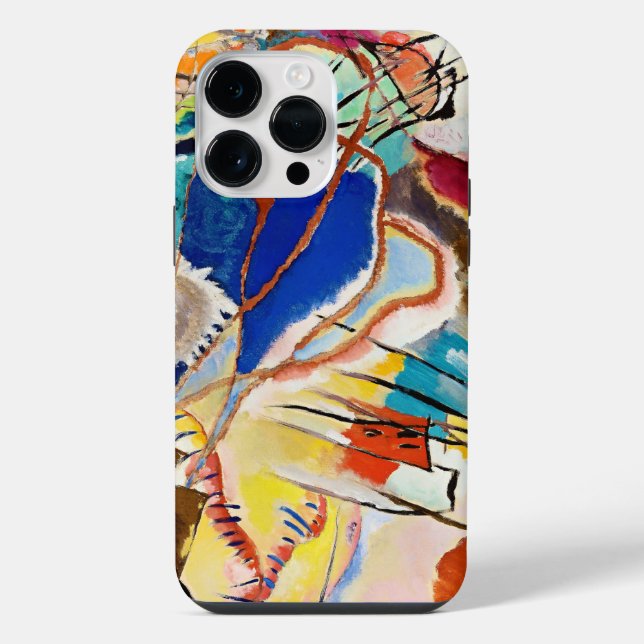 Coque iPhone Kandinsky Composition Art Abstrait (Verso)