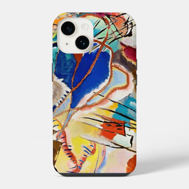 Coque iPhone Kandinsky Composition Art Abstrait (Verso)