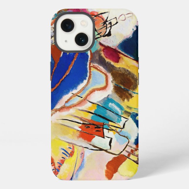 Coque iPhone Kandinsky Composition Art Abstrait (Verso)