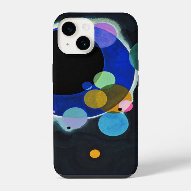 Coque iPhone Kandinsky Plusieurs cercles Abstraits (Verso)